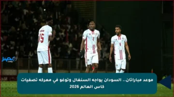موعد مباراتان.. السودان يواجه السنغال وتوغو في معركة تصفيات كأس العالم 2026